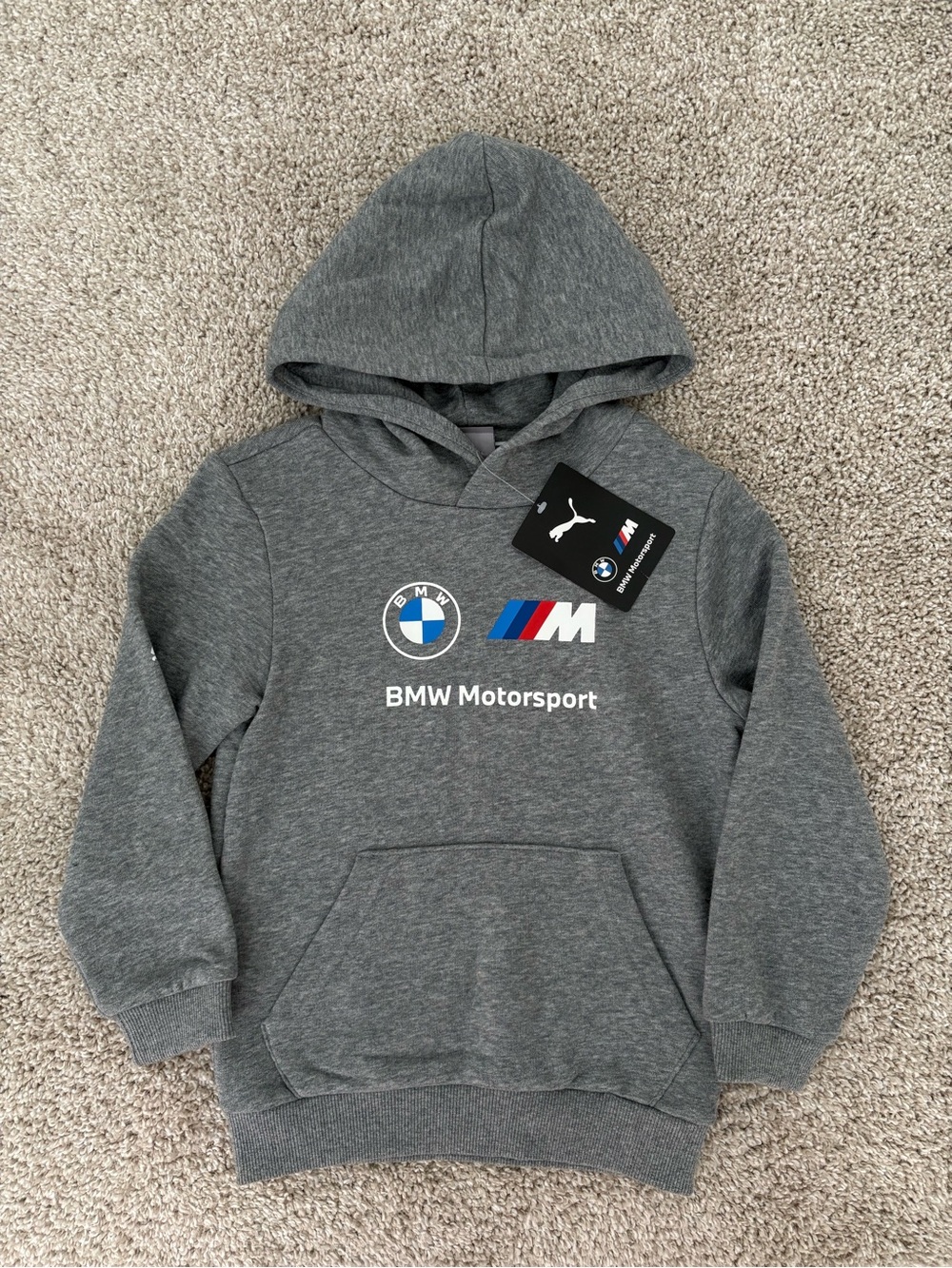 Kids BMW Grey Hoodie Size 6